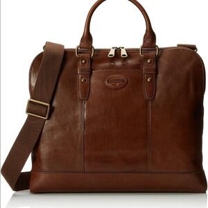 Fossil Dillon Pilot Bag Brown Genuine Leather